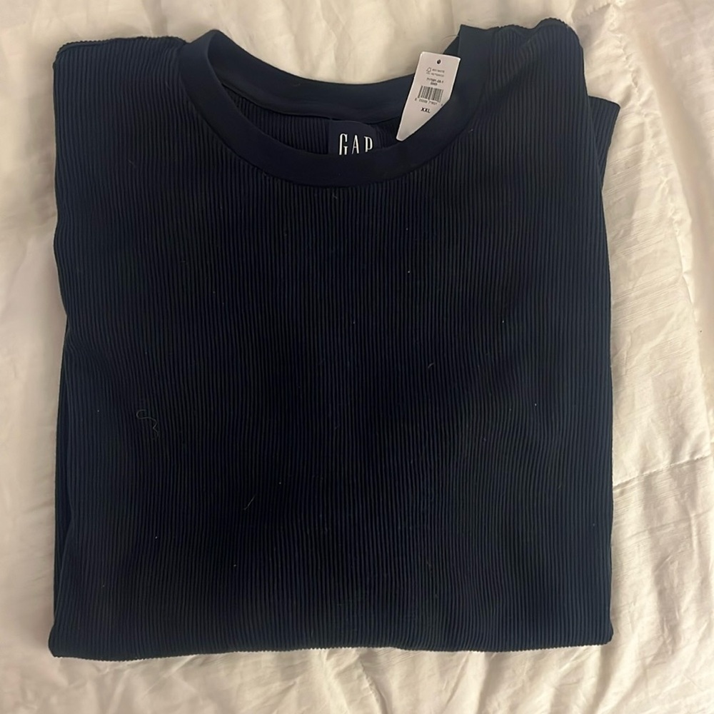 New XXL Gap Navy Thermal Long Sleeve Tee Mens